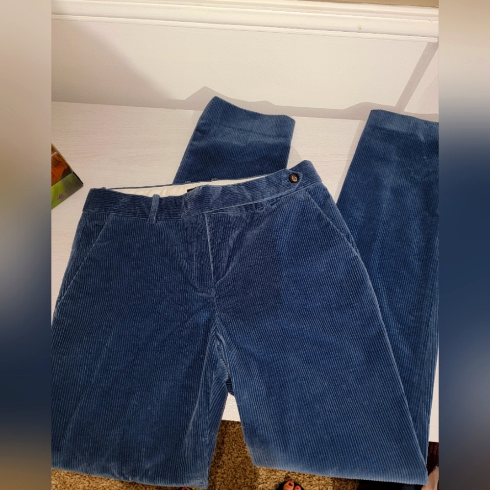 THEORY Blue Cuorduroy Pants NWT